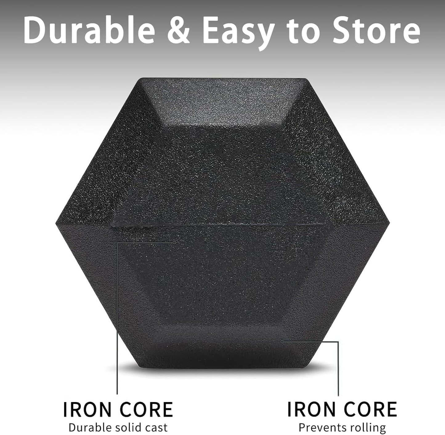 Yufer 6-10 Pair Iron and Rubber Coated Dumbbell Set 350/450 and 550 lbs 5-50 lbs Hand Free Weight for Strength Hex Rubber Weights with Vertical Storage Rack Fitness Home Gym Equipment