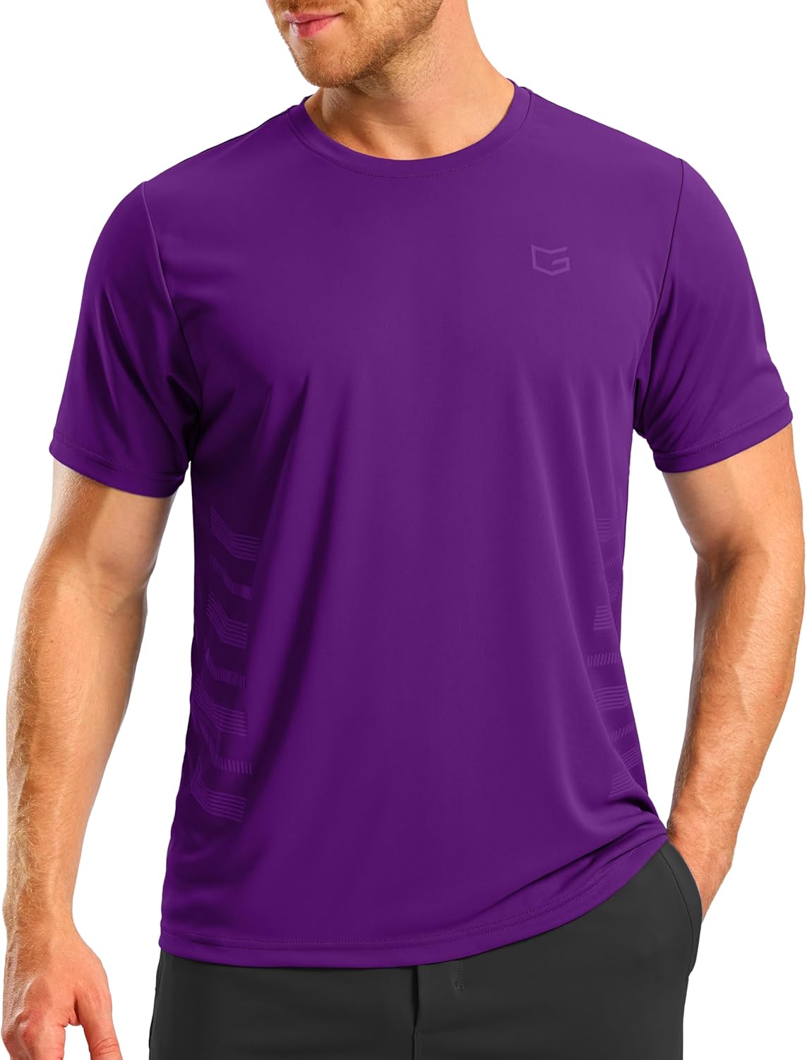 G Gradual Men's Workout Shirts Quick Dry Athletic Running T-Shirts Lightweight Moisture Wicking Short Sleeve Sports Gym Tops