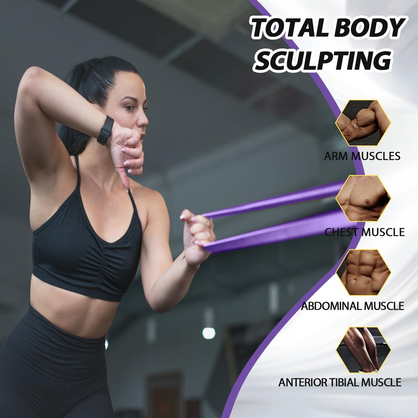 LEEKEY Resistance Bands Set for Pull-Up Assistance & Full-Body Training, Multi-Level Exercise Bands with Bag for Home Workouts, Physical Therapy, Strength Training (Men/Women)