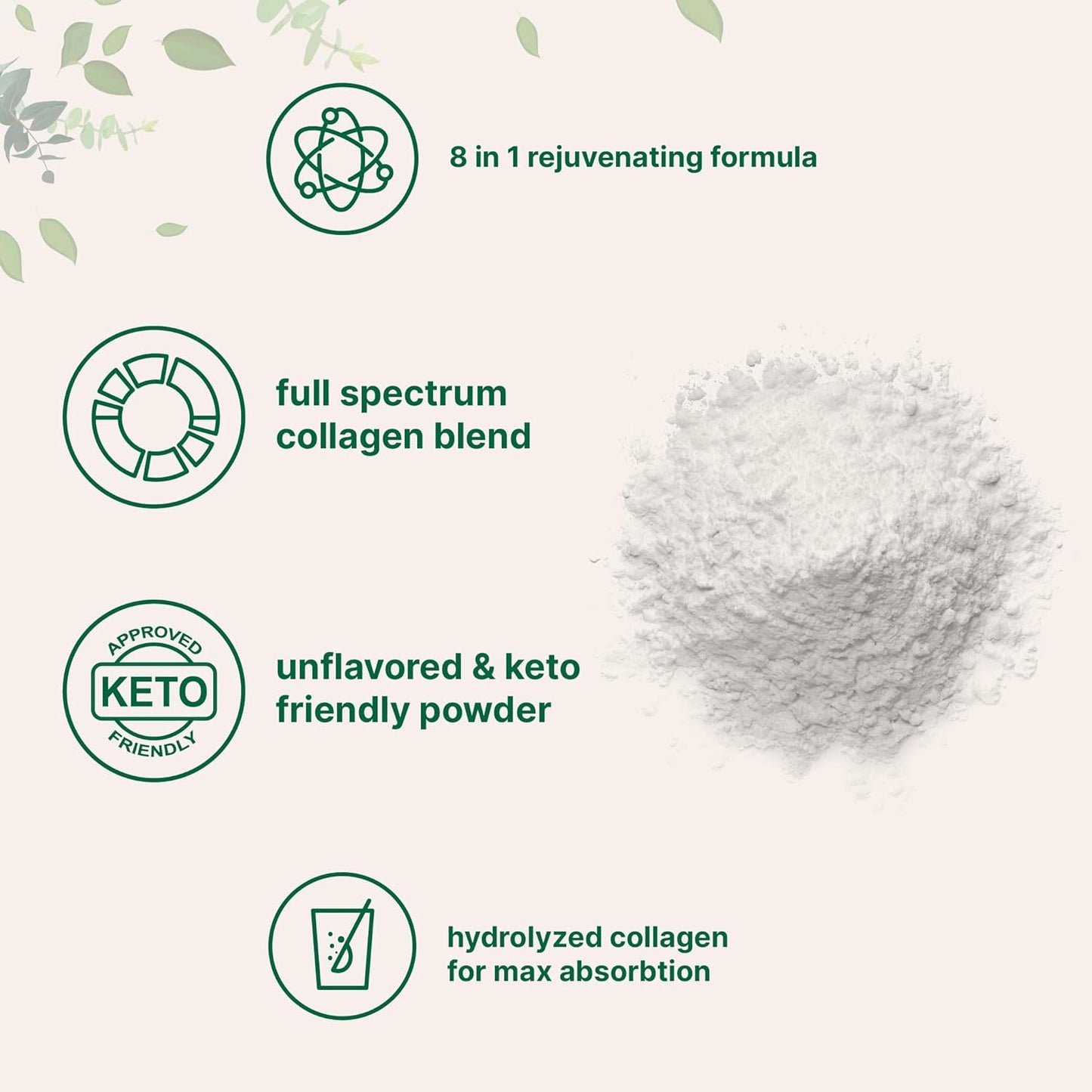 Micro Ingredients Multi Collagen Peptides Powder, 2lb | Type I, II, III, V, X + Biotin, Vitamin C & Hyaluronic Acid | Unflavored | Supports Hair, Skin & Joint Health | Keto, Non-GMO