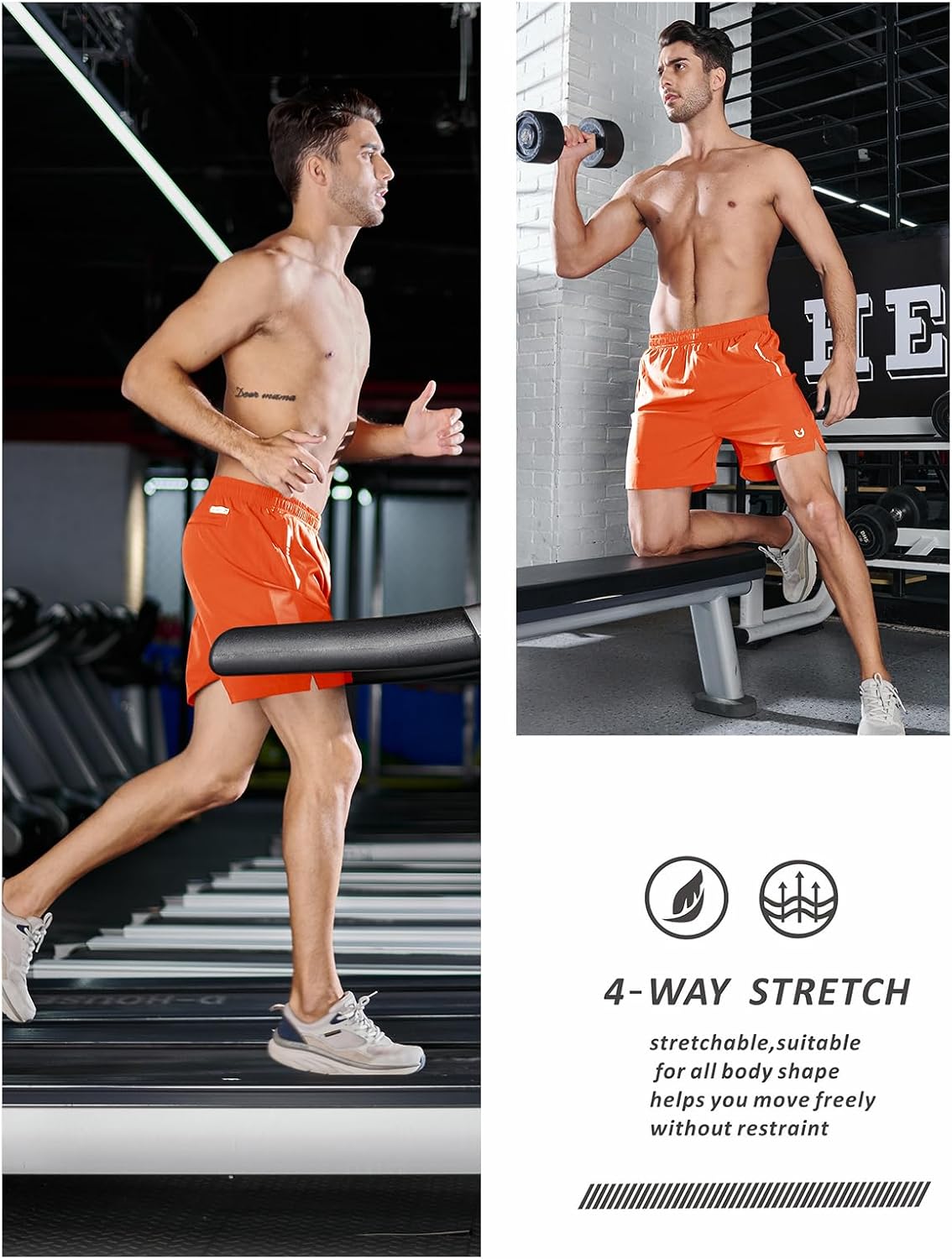 NORTHYARD Men's Running Athletic Shorts 5"/ 7"/ 9" Workout Gym Short Tennis Quick Dry Active Sport Hiking Basketball