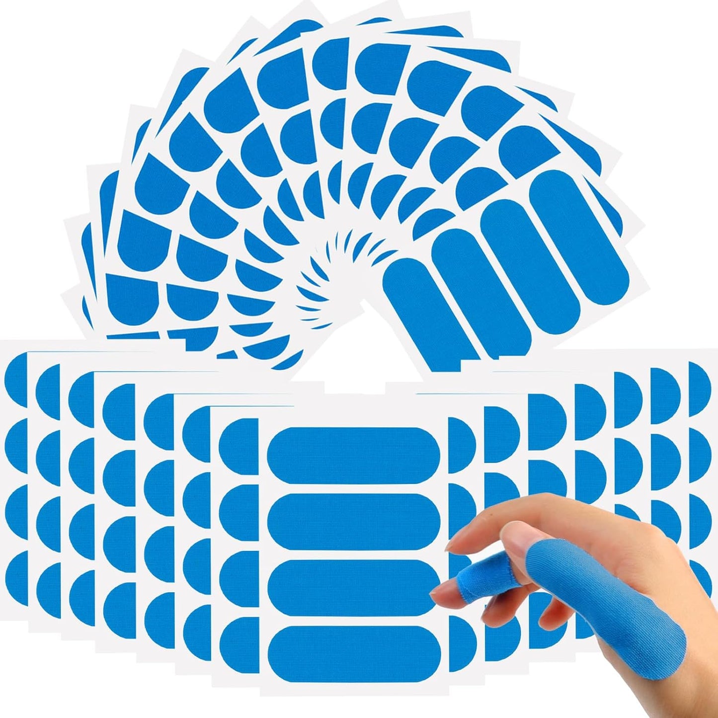 120Pieces Bowling Thumb Tape Blue Bowling Finger Tape Durable Bowling Tape Elastic Bowling Thumb Protector Bowling Tape Thumb Protective Performance Tape for Bowlers Exercise Sport