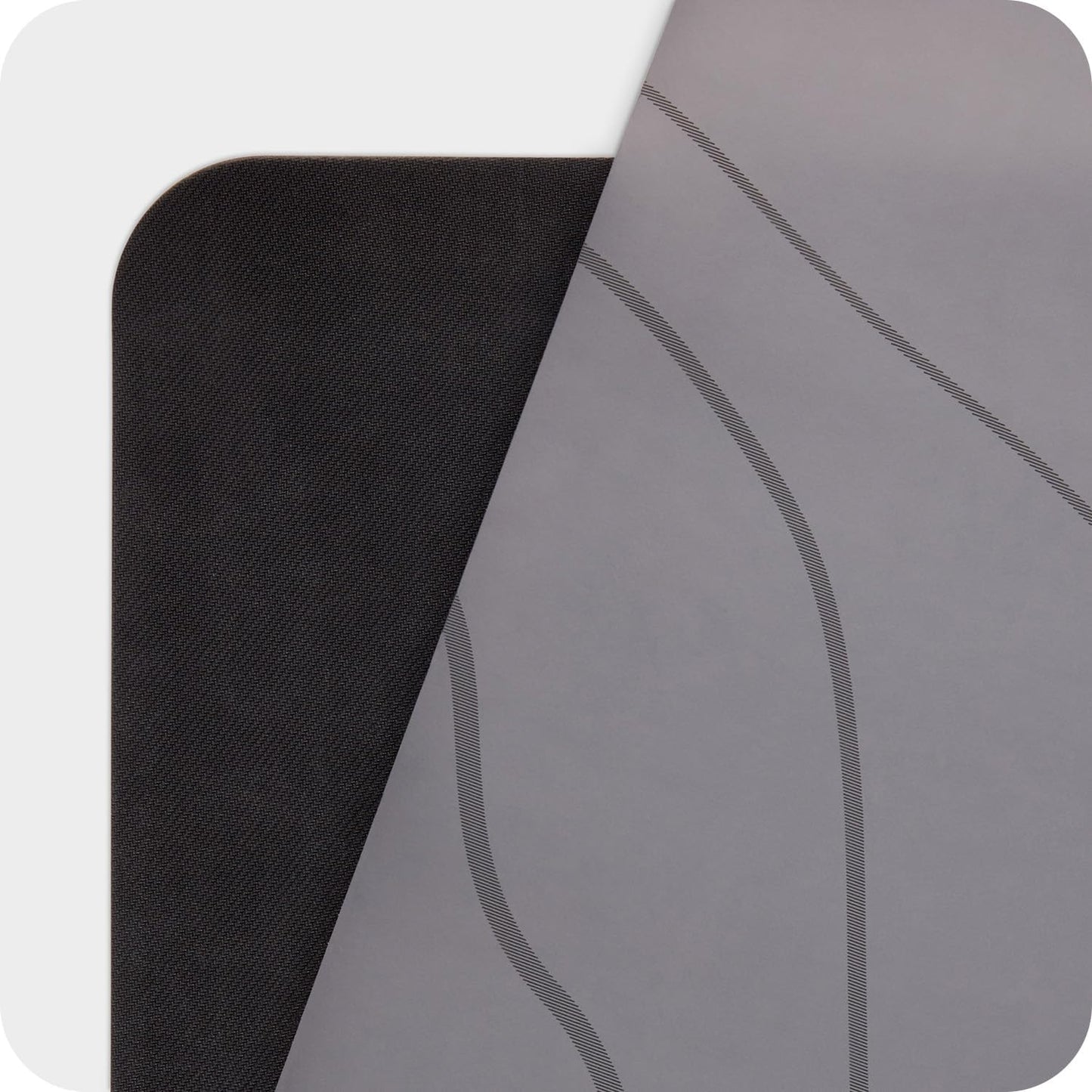 4mm Cushioned Exercise Mat for Yoga & Pilates - Anti Slip, Polyurethane with Suede Top & Carrying Strap