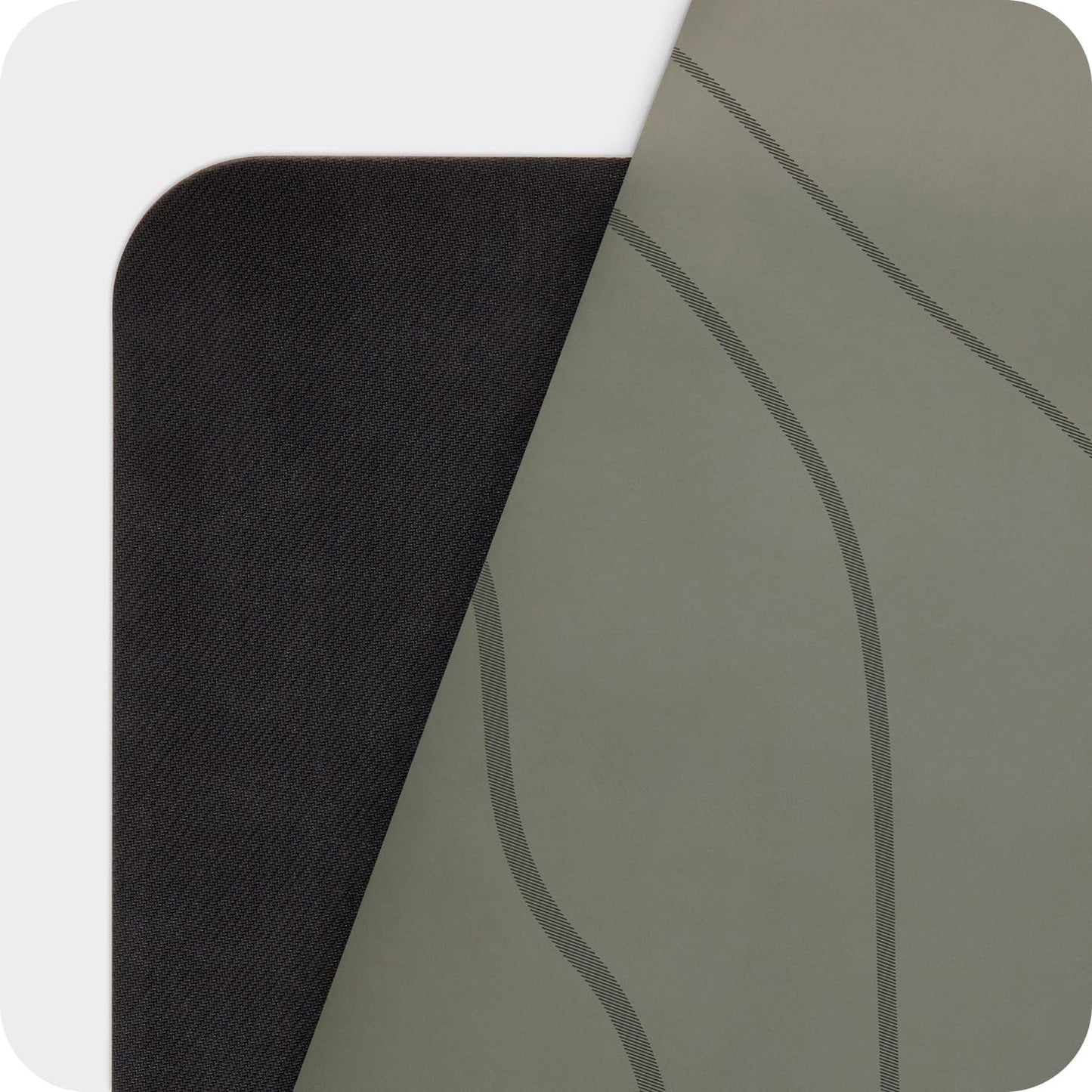 4mm Cushioned Exercise Mat for Yoga & Pilates - Anti Slip, Polyurethane with Suede Top & Carrying Strap