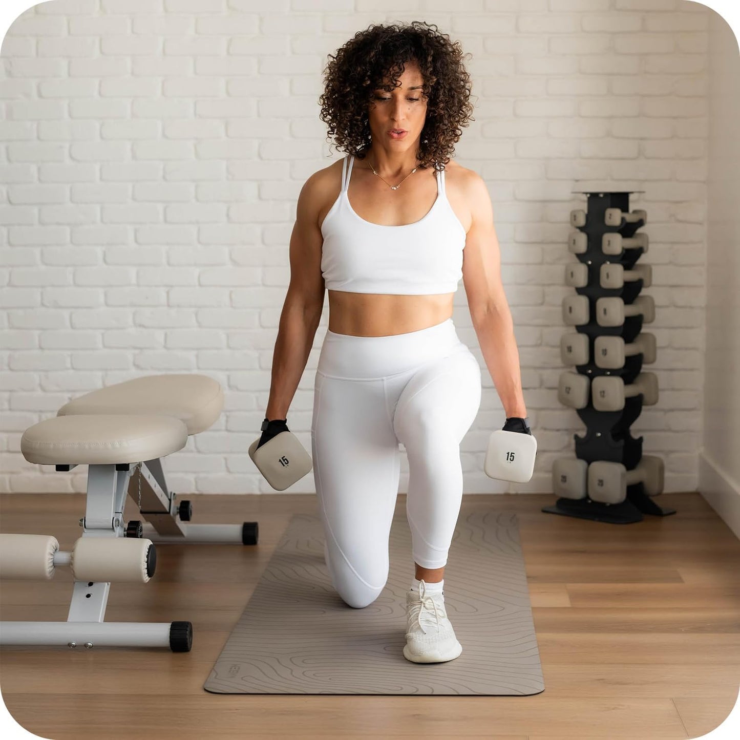 SafeGrip Dumbbells, Anti-Slip, Anti-Roll, Thick Handles, Free Weights, Square Dumbbells for Secure Workouts at Home, Weightlifting, and Personal Training