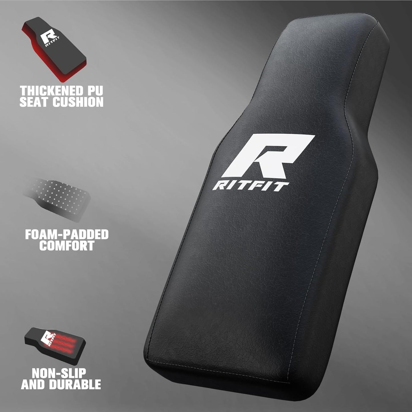 RitFit Gazelle Pro 3 in 1 Leg Press and Hack Squat Machine - High-Tensile Steel Leg Press Machine, 2000 lbs Capacity, Adjustable Angles, Hack Squat Machine with Weight Storage