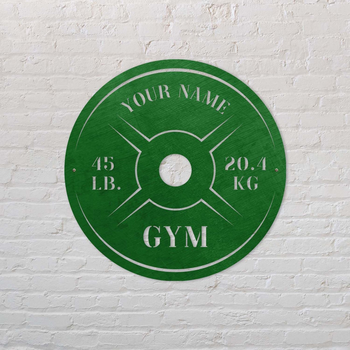 Personalized Home Gym LED Tin Metal Sign Multiple Sizes, Weight Lifting Exercise Workout Room Training Fitness Center Motivational Inspirational Quotes Decor Wall Art Hanging Accessories (08 LED)