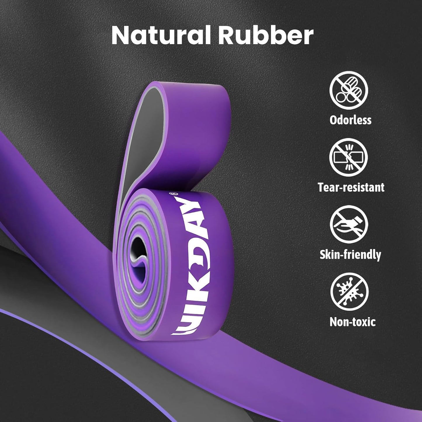 Resistance Bands, Pull Up Bands, Workout Bands for Exercise, Thick Heavy Resistance Band Set with Door Anchor, Elastic Bands for Body Stretching, Crossfit Training at Home/Gym Men & Women Women