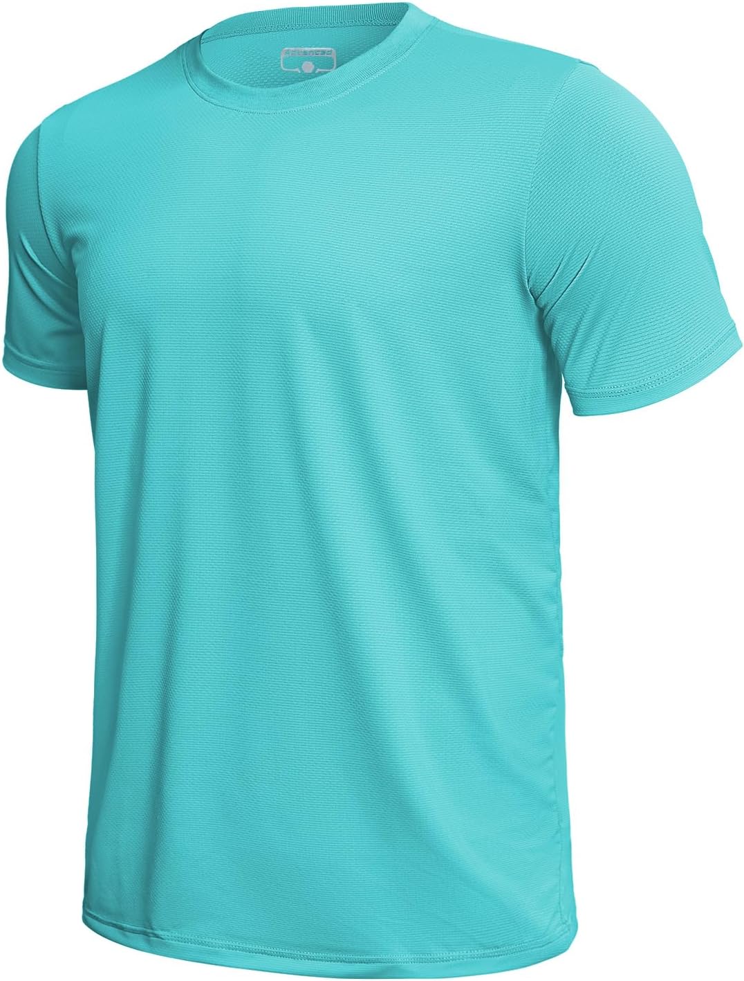 GEMYSE Men's Running Short Sleeve Shirt Sun Protection Quick Dry Moisture Wicking T-Shirts UPF 50+ for Workout