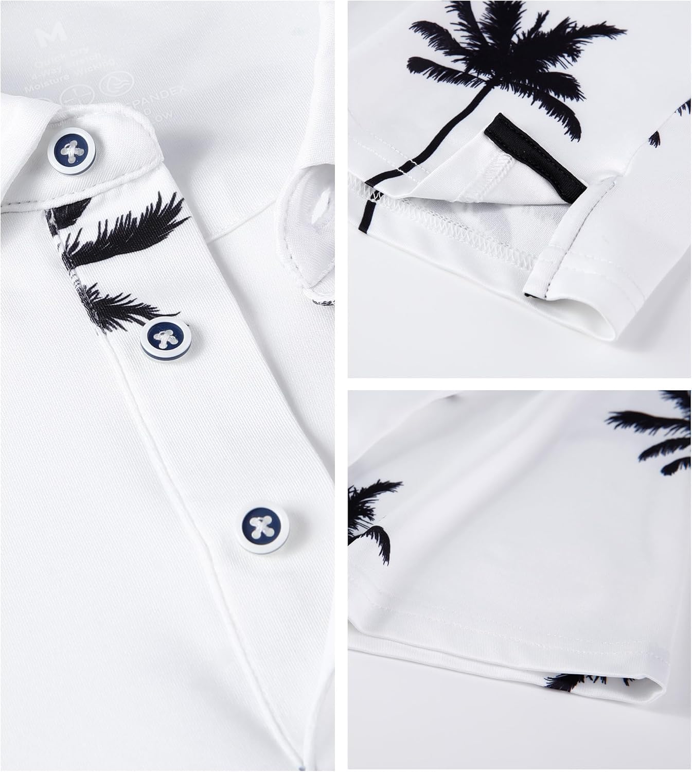 WARHORSEE Golf Polo Shirts for Men Short Sleeve Wrinkle Free 4 Way Stretch Moisture Wicking Performance Collared Tshirts