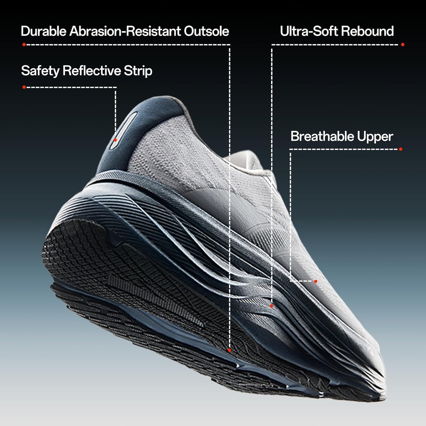 Men’s PG7 Running Shoes Cushioning Comfortable Breathable Athletic Workout Gym Cross Trainer Sports Sneakers