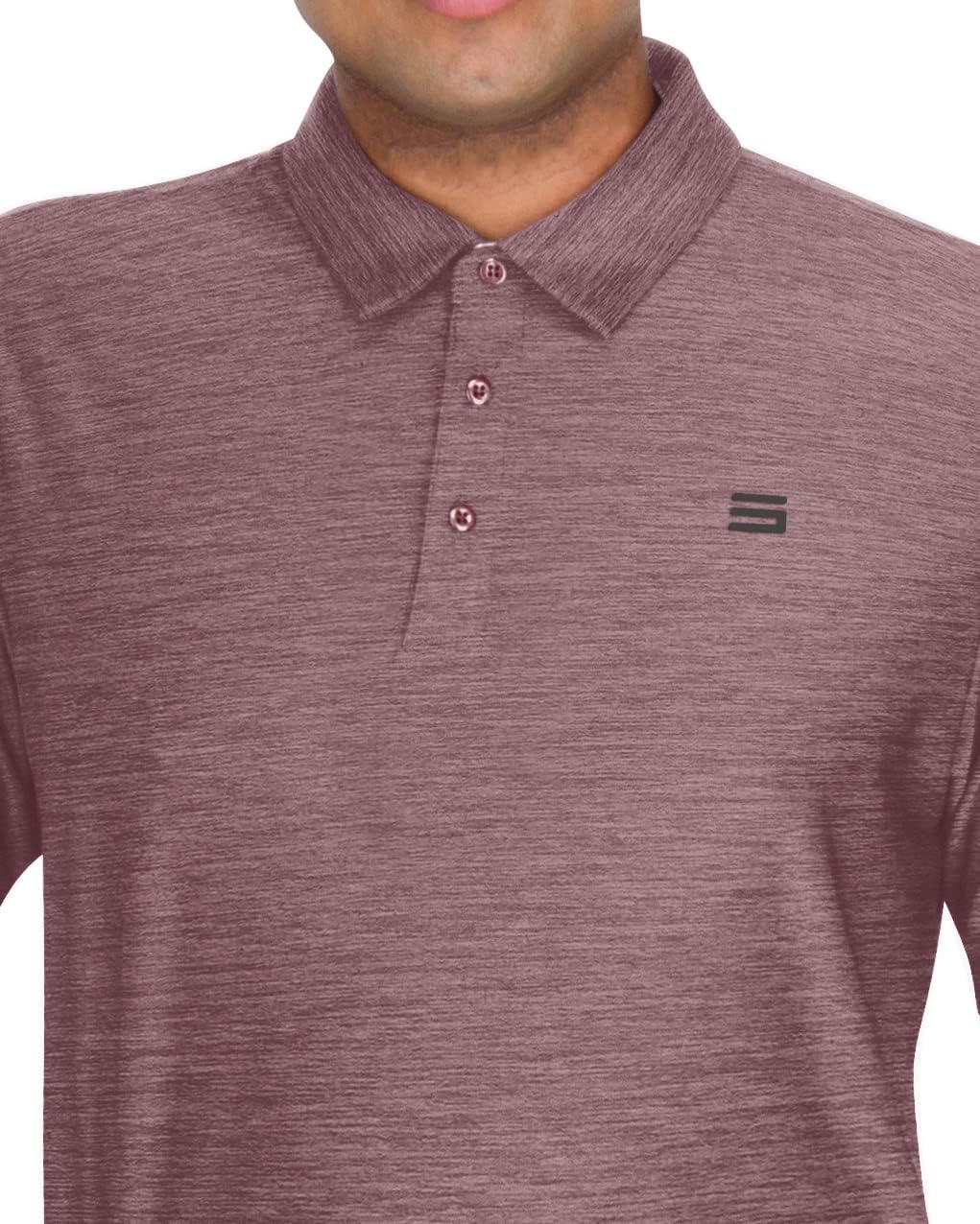 Three Sixty Six Golf Shirts for Men - Dry Fit Short-Sleeve Polo, Athletic Casual Collared T-Shirt