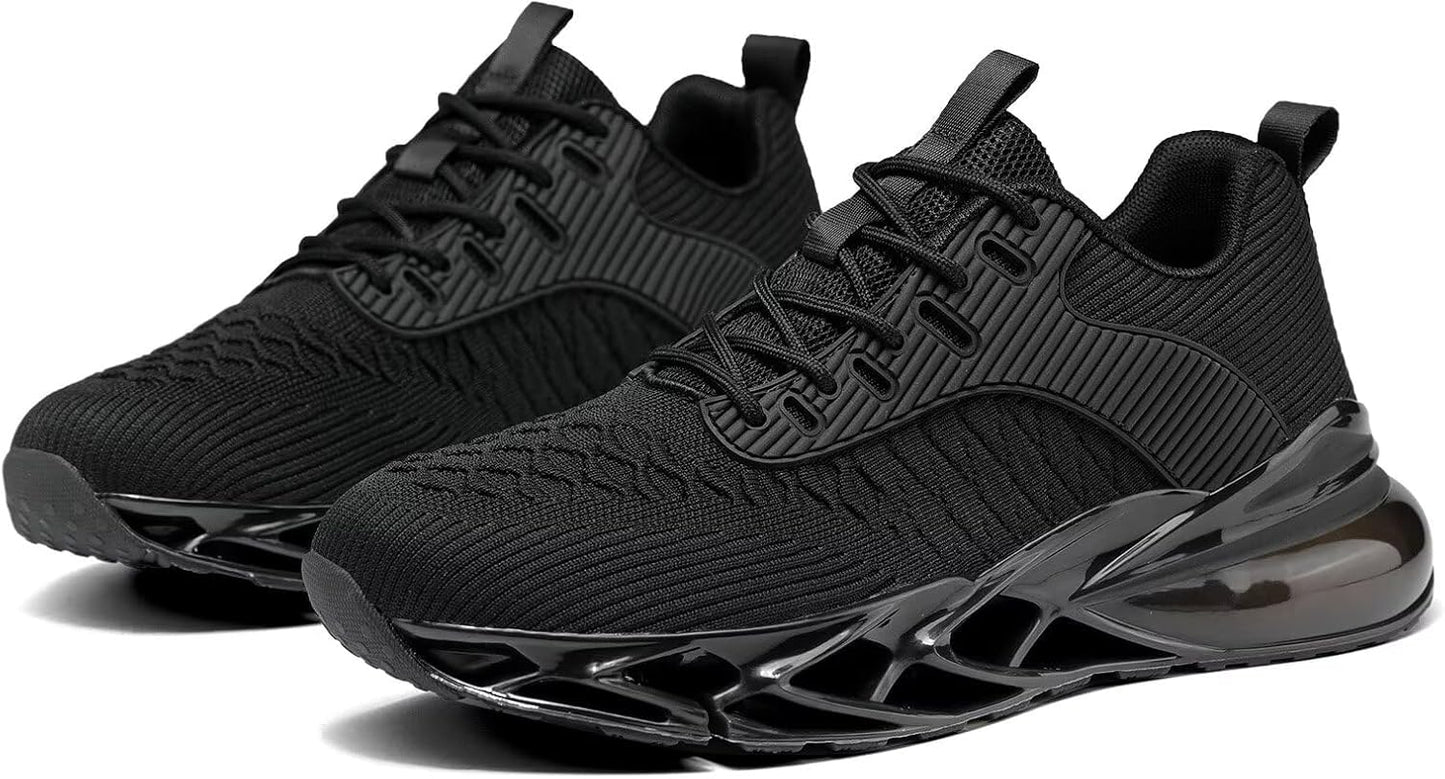 Men's Running Shoes Blade Tennis Walking Fashion Sneakers Breathable Non Slip Gym Sports Work Trainers