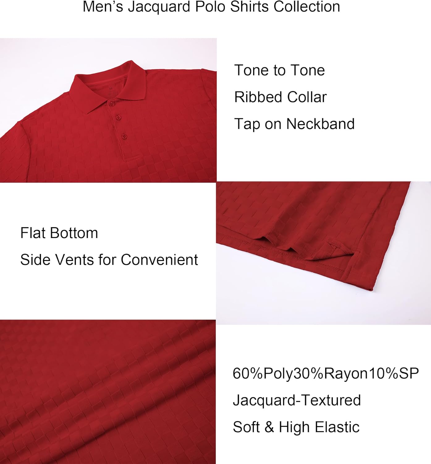 Alex Vando Mens Polo Shirts Short Sleeve Regular Fit Fashion Designed Shirt