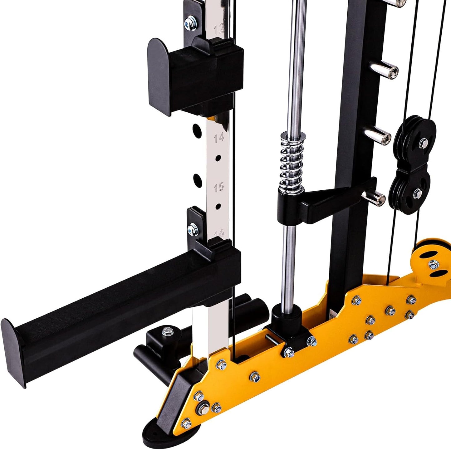 Altas Strength 3059 Smith Machine Home Gym Equipment with 1000 lbs Weight Capacity 2000 lbs Cables Strength Training Power Cages for Squats Presses Lunges Deadlifts Easy Assembly Included Accessories