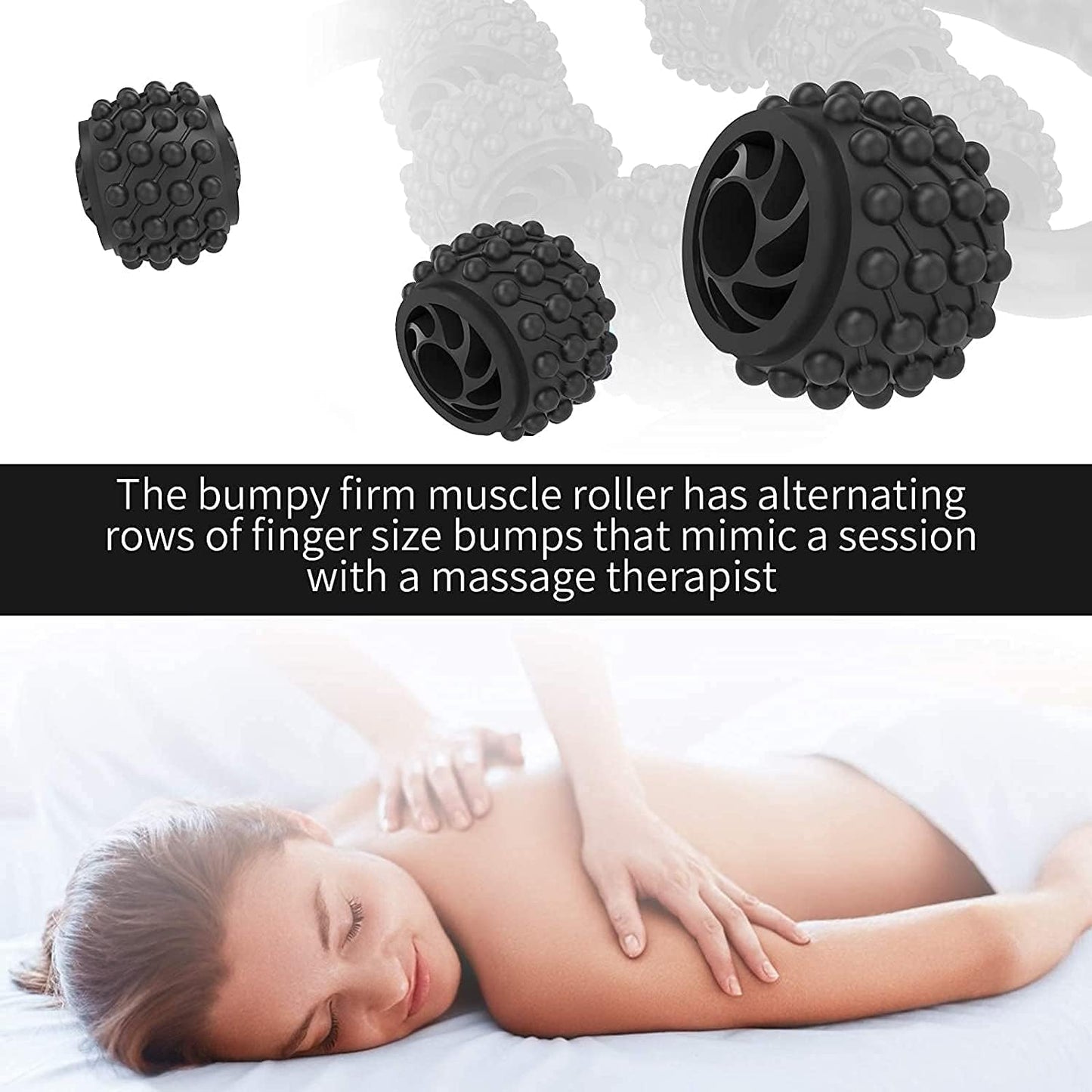Cellulite Massage Tool Deep Fascia Massager & Dimpled Skin Remover for Legs - Anti-Cellulite Roller Tech with Lymphatic Drainage, Smooth Skin & Pain Relief for Thighs & Buttocks Sculpting