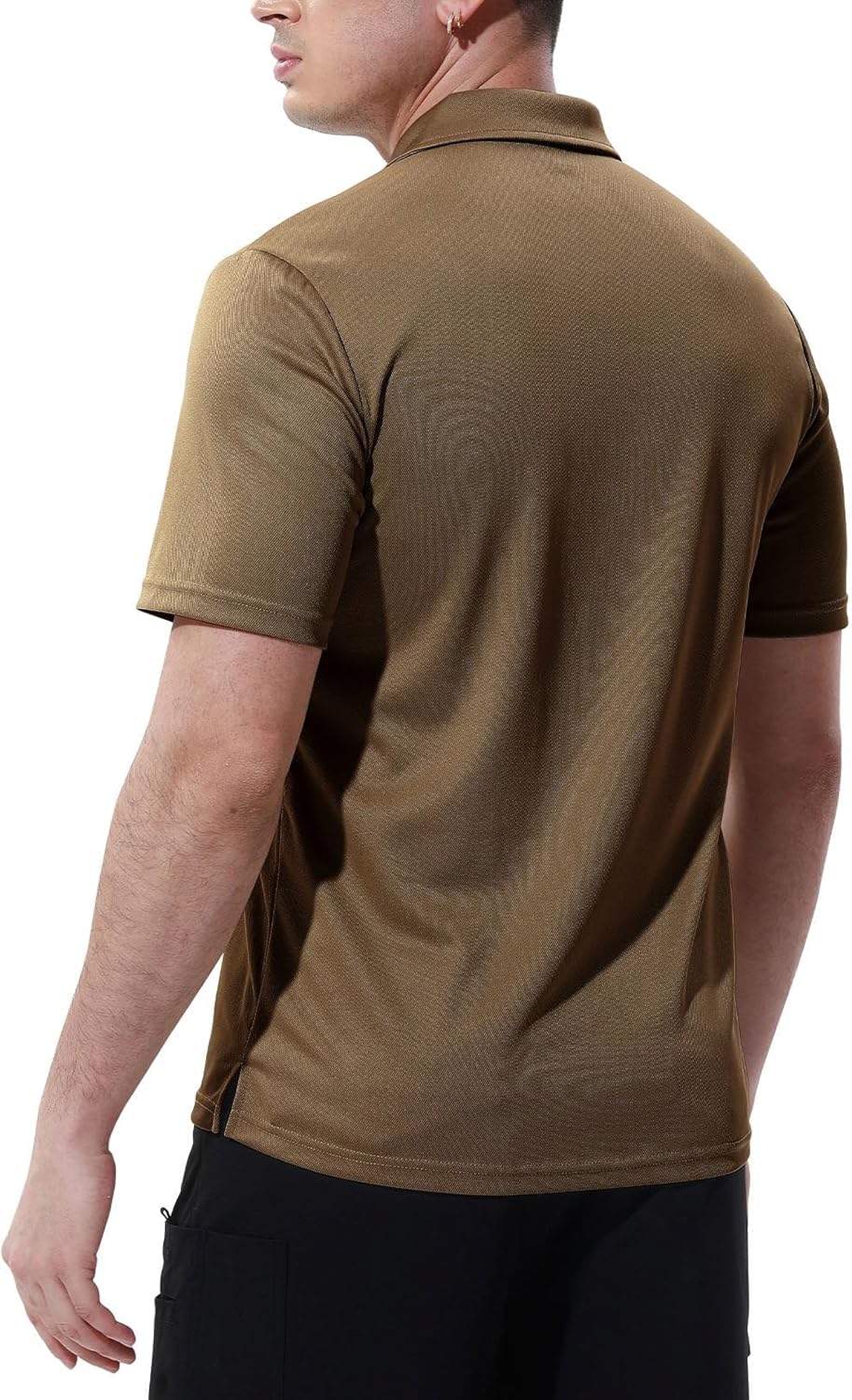 TBMPOY Men's Polo Shirts with Pocket Short Sleeve Quick Dry Casual Sports Outdoor Golf Shirt