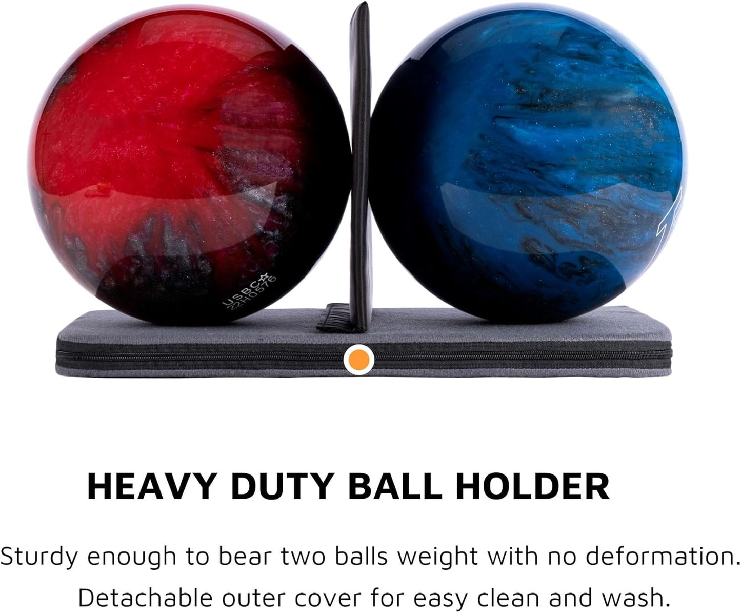 2 Ball Bowling Backpack, Bowling Ball Bag Backpack for Two Balls, Shoes up to Size 15 and Accessories