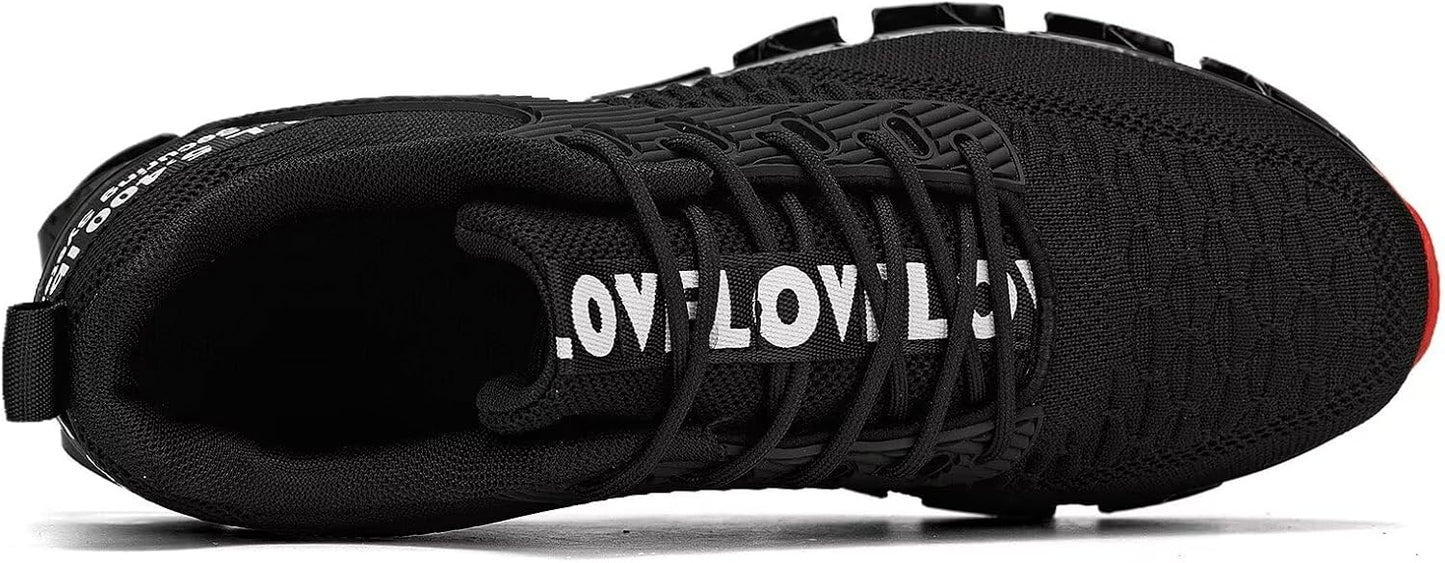 Vooncosir Men's Fashion Sneakers Breathable Mesh Running Shoes Blade Non Slip Soft Sole Casual Athletic Walking Shoes
