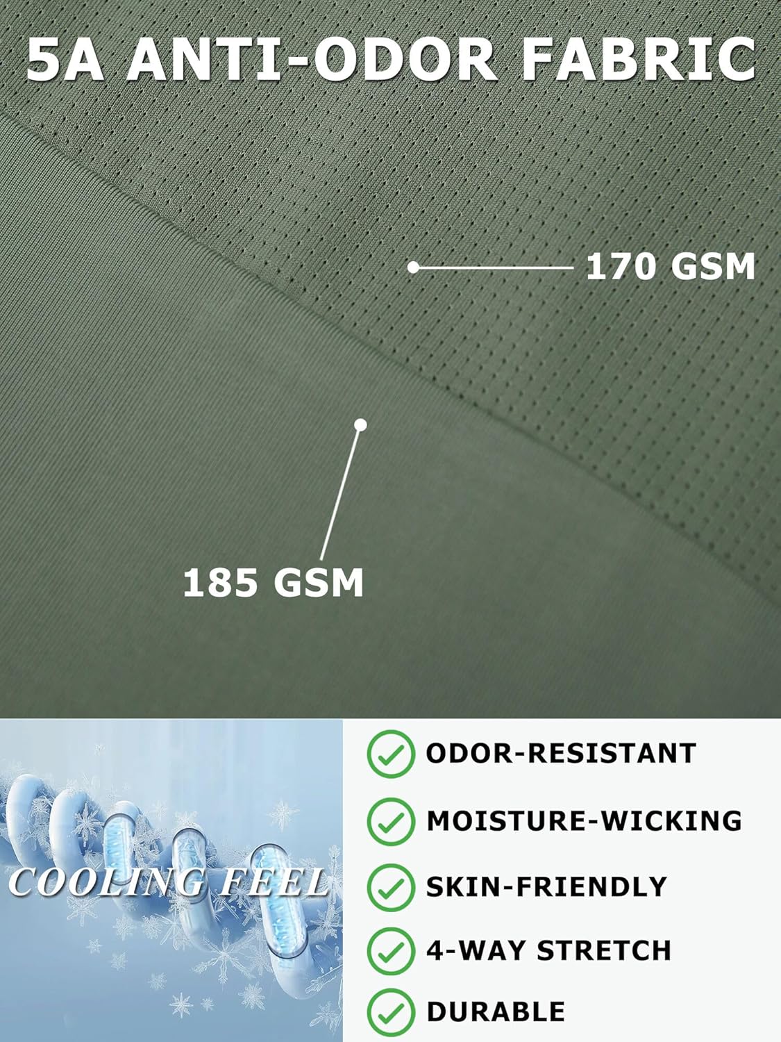 Moisture Wicking Quick Dry Soft Pickleball Workout Hiking Camping Running Shirts for Men Outdoor Sports