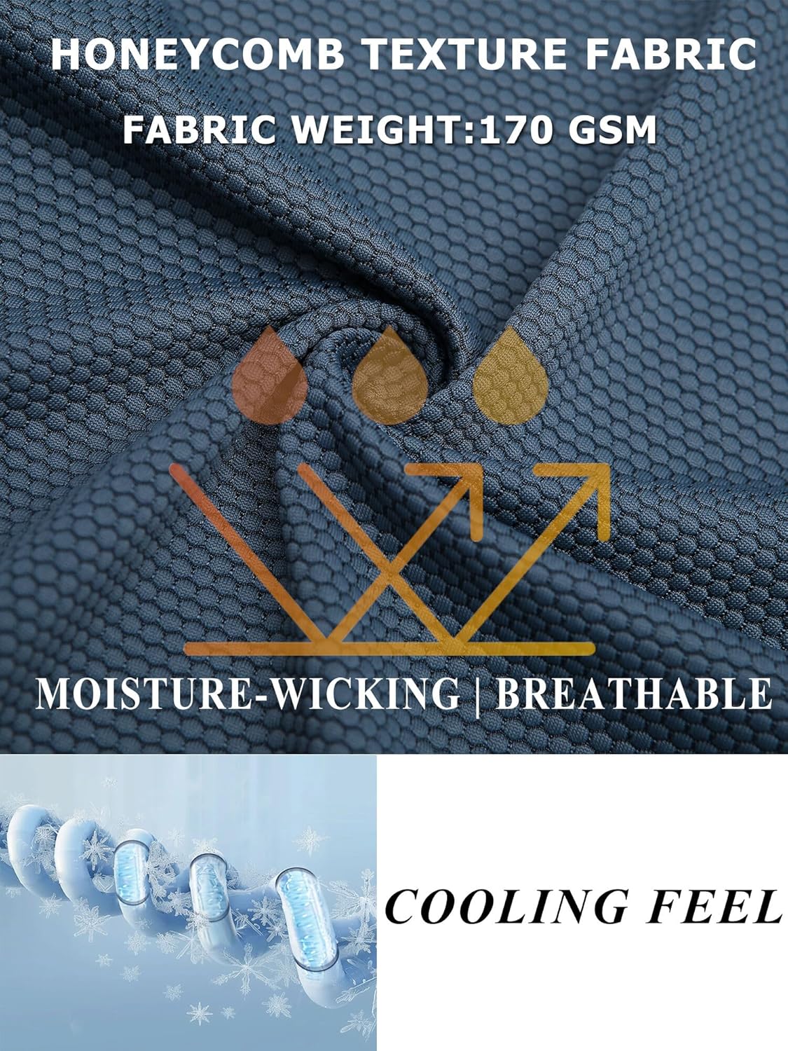 Moisture Wicking Quick Dry Soft Pickleball Workout Hiking Camping Running Shirts for Men Outdoor Sports