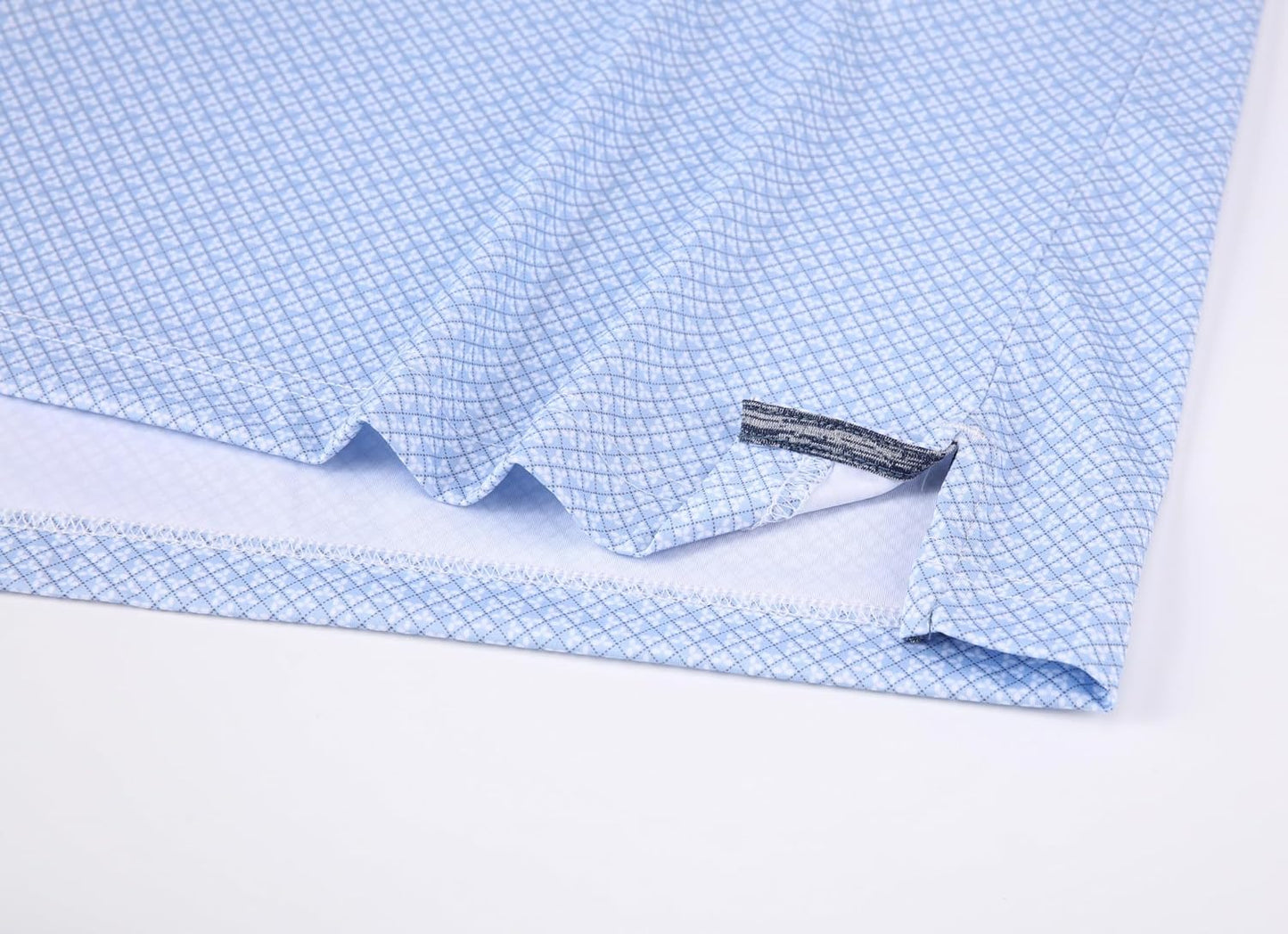 Alex Vando Mens Golf Shirt Moisture Wicking Classic Print Golf Shirts for Men