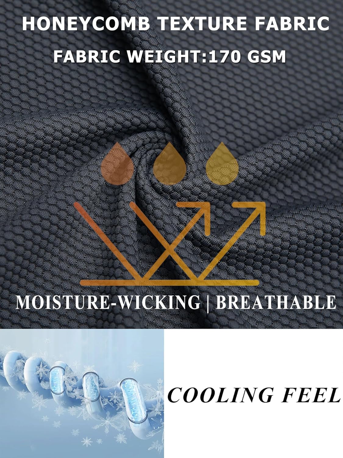 Moisture Wicking Quick Dry Soft Pickleball Workout Hiking Camping Running Shirts for Men Outdoor Sports