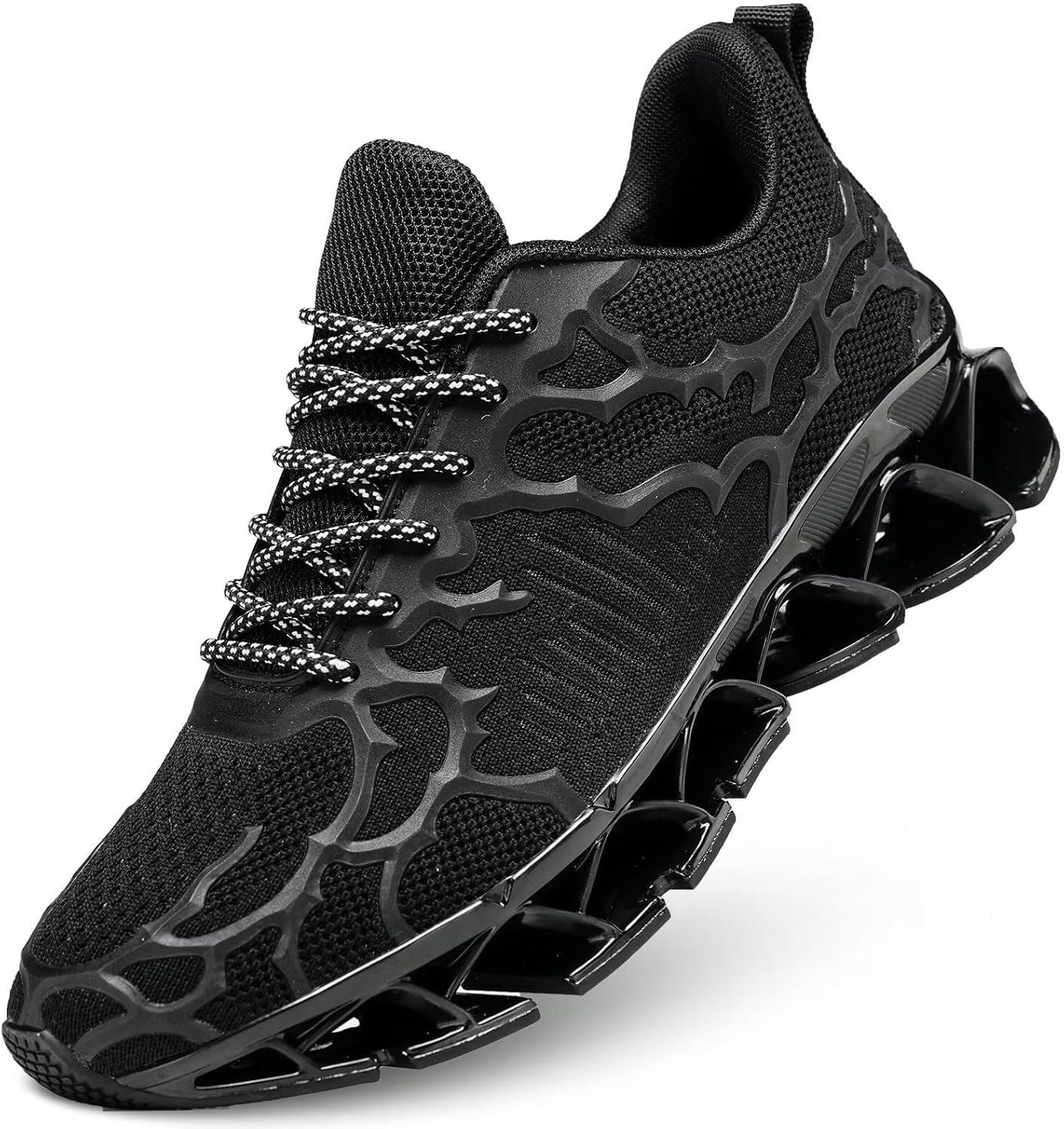 Vooncosir Men's Fashion Sneakers Breathable Mesh Running Shoes Blade Non Slip Soft Sole Casual Athletic Walking Shoes
