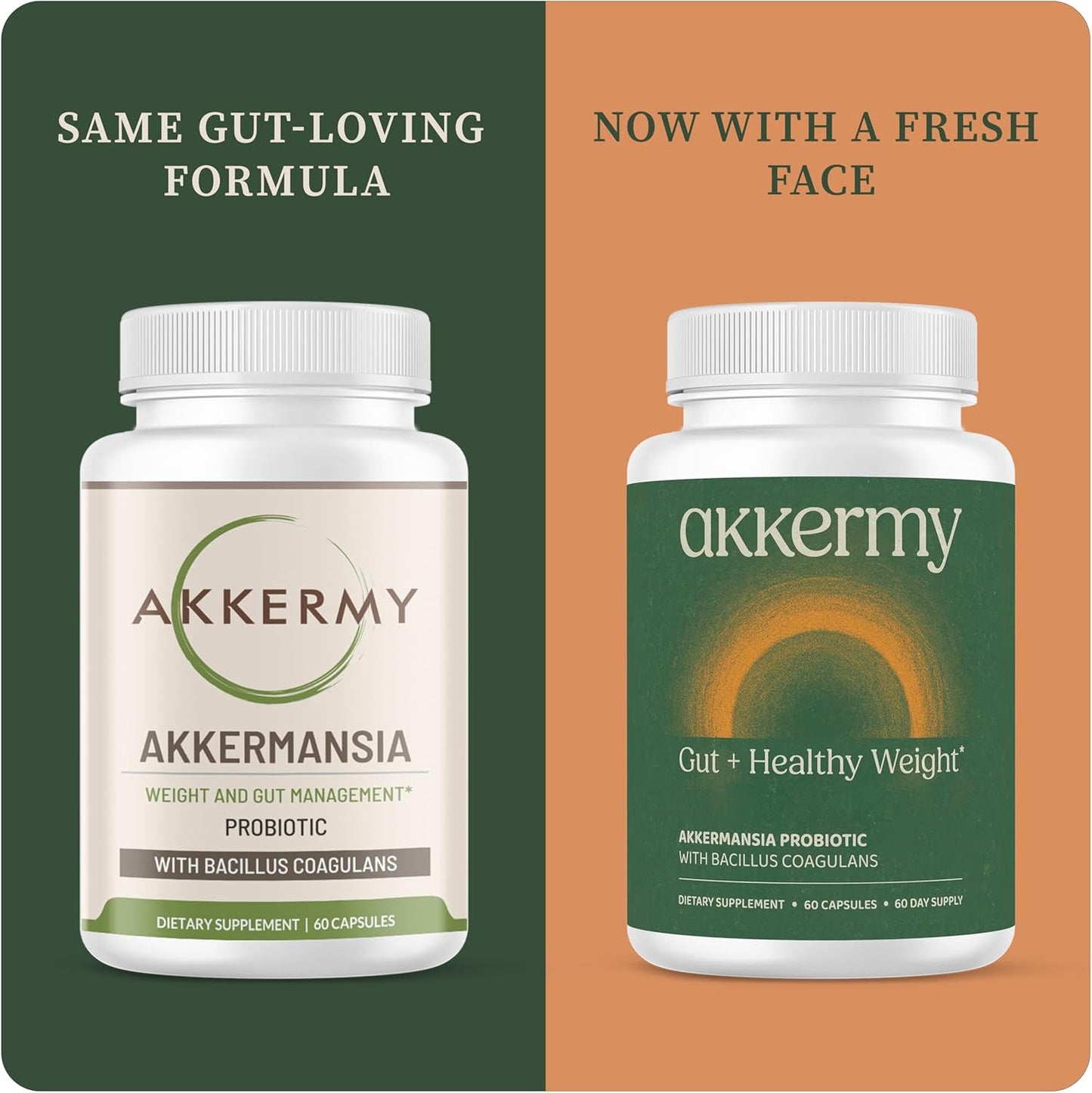 Akkermansia Probiotic for Appetite & Craving Control | Increases GLP-1 & Boosts Healthy Weight | 180 Day Supply | Made in USA | Bacillus Coagulans, B2, D3 & Chromium |SIBO Friendly, Vegan, Gluten Free