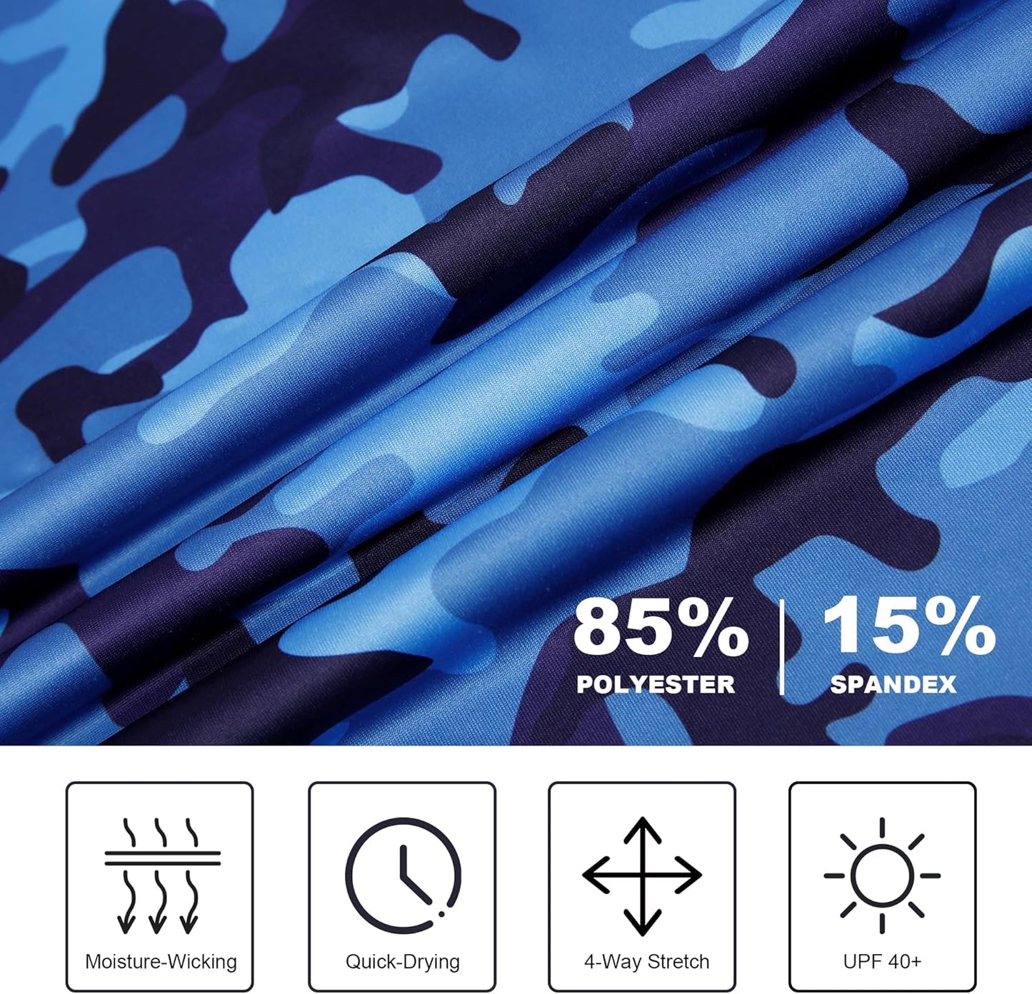 SAMERM Golf Shirts for Men Super Stretch Jacquard Dry Fit Golf Polo Moisture Wicking Short Sleeve Polo Shirts for Men