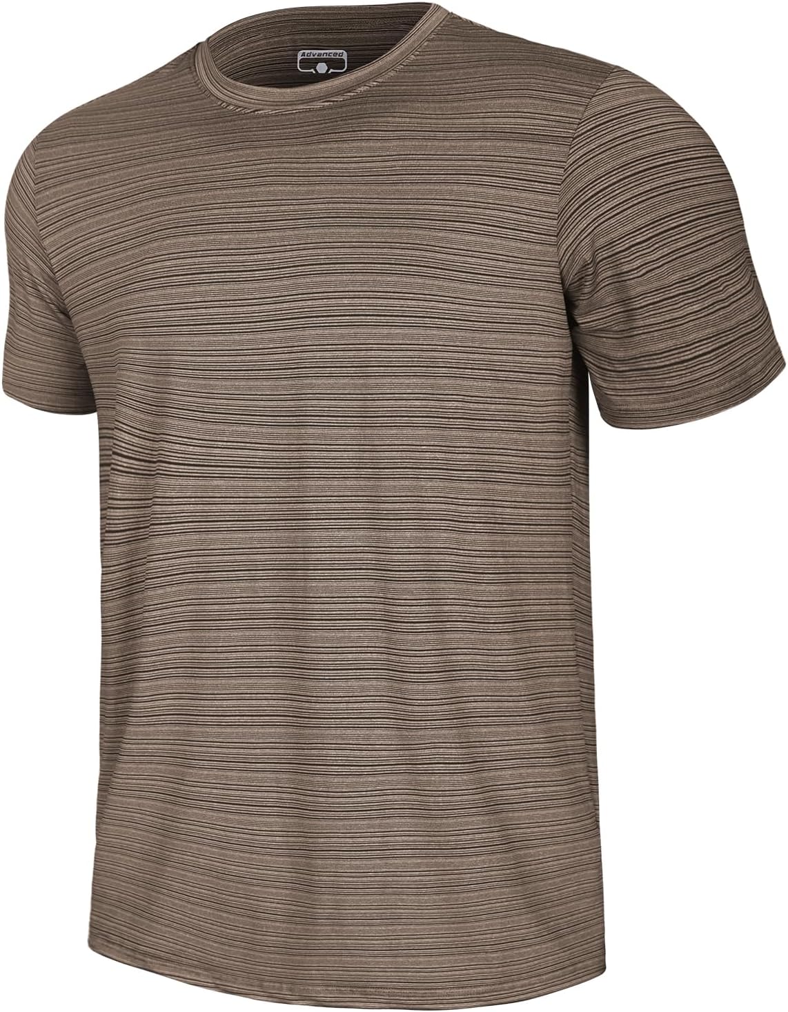 GEMYSE Men's Running Short Sleeve Shirt Sun Protection Quick Dry Moisture Wicking T-Shirts UPF 50+ for Workout