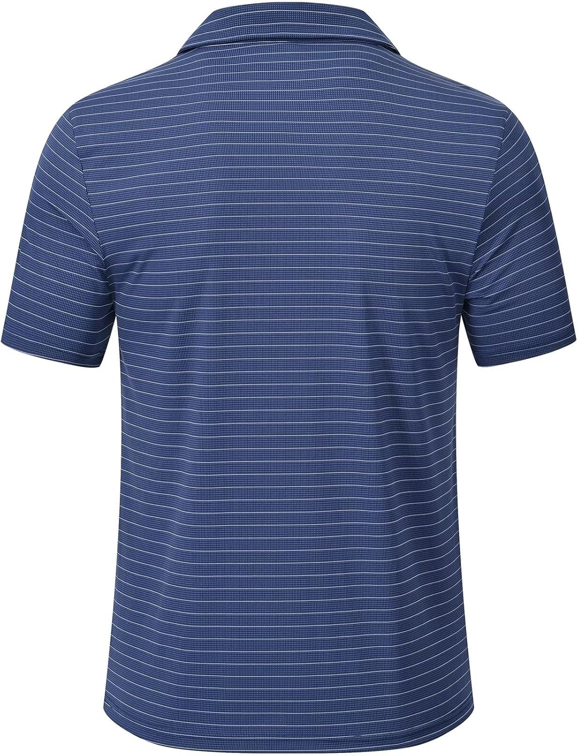 Tyhengta Men's Striped Shirt Short Sleeve Golf Polo Shirts