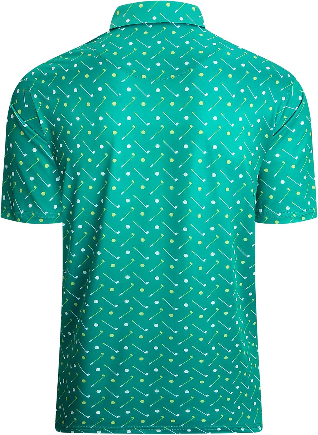 Damipow Premium Golf Shirts for Men Dry Fit Performance Polo Short Sleeve Collared Shirt