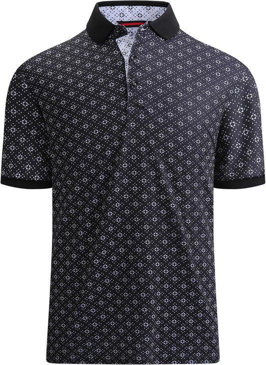 Alex Vando Mens Polo Shirts Short Sleeve Regular Fit Fashion Designed Shirt