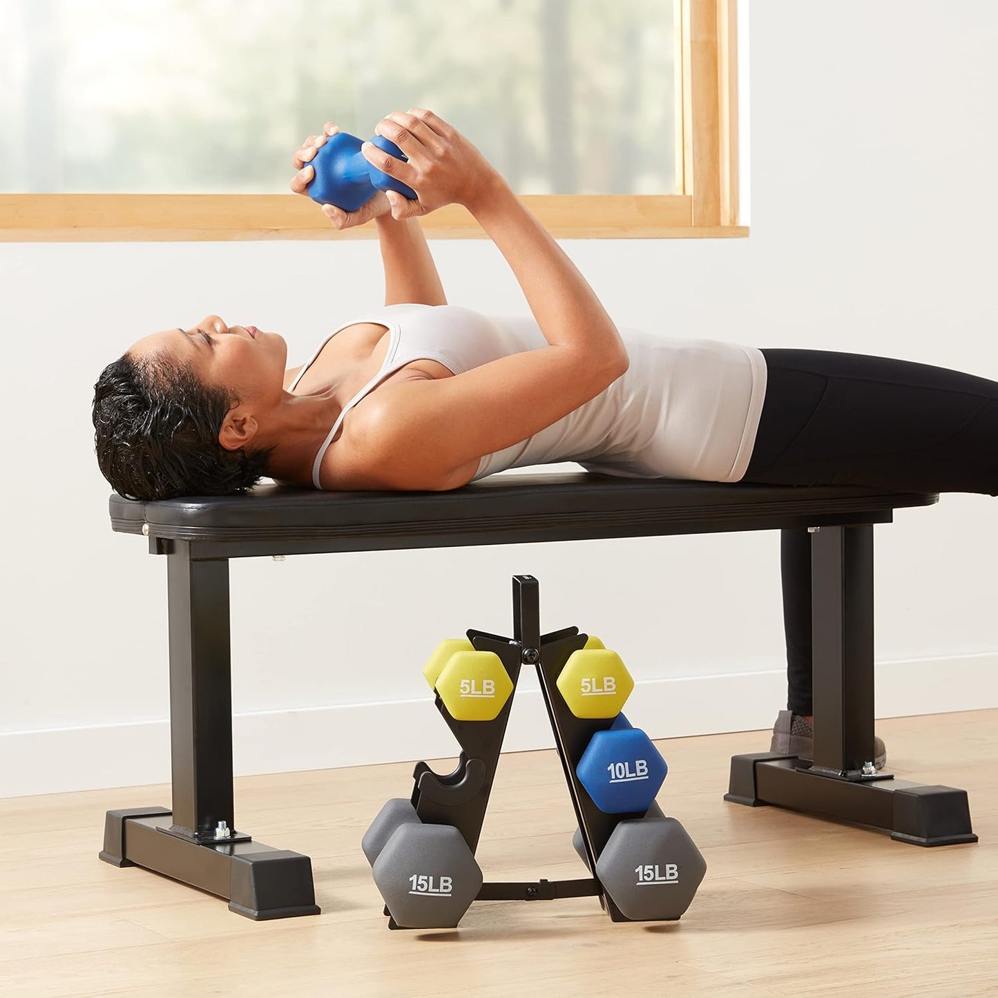 Amazon Basics Neoprene Dumbbell Hand Weights for Exercise and Muscle Toning