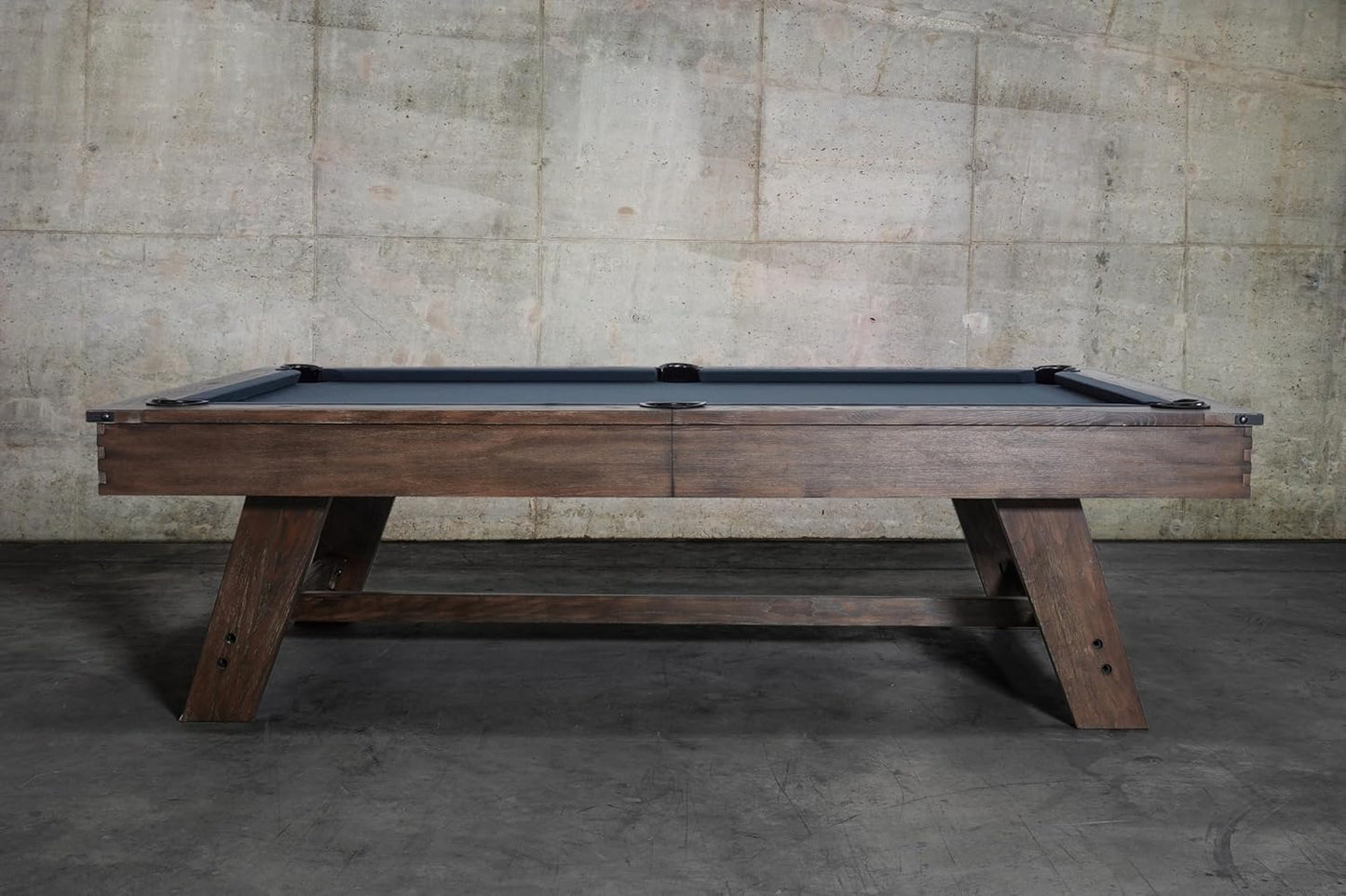 Nixon Billiards - Hunter Slate Billiard Pool Table (Wood Leg) - Brushed Walnut - 8FT - White Glove Installation