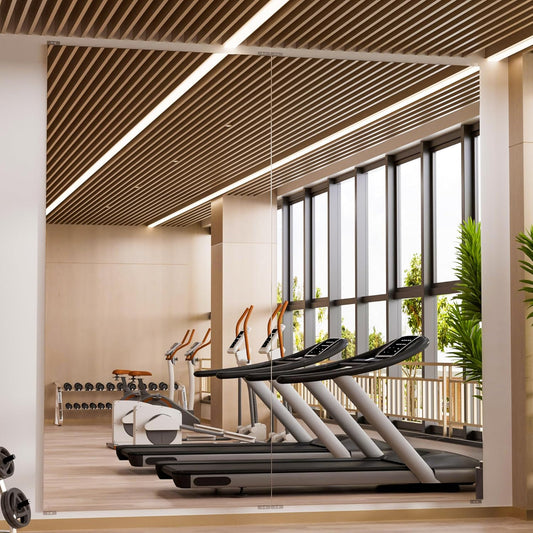 2PCS 79" X 40" Gym Mirror - Full Length Wall Mirror for Gyms, Dance Studios, Home and Yoga - Easy Installation, Ultra Light Shatterproof Nano Miorror Reduces 60% Commercial Insurance Costs, 5LB Each