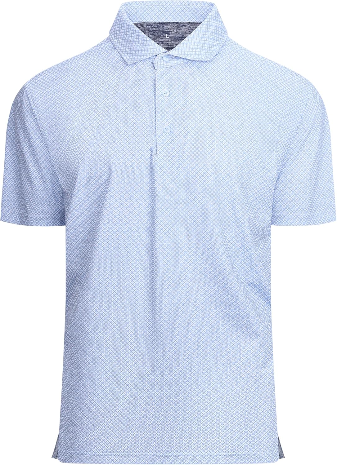 SAMERM Mens Golf Shirts Short Sleeve Dry Fit Performance Moisture Wicking Print Sport Polo Shirts for Men Casual