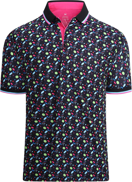 Alex Vando Mens Polo Shirts Short Sleeve Regular Fit Fashion Designed Shirt