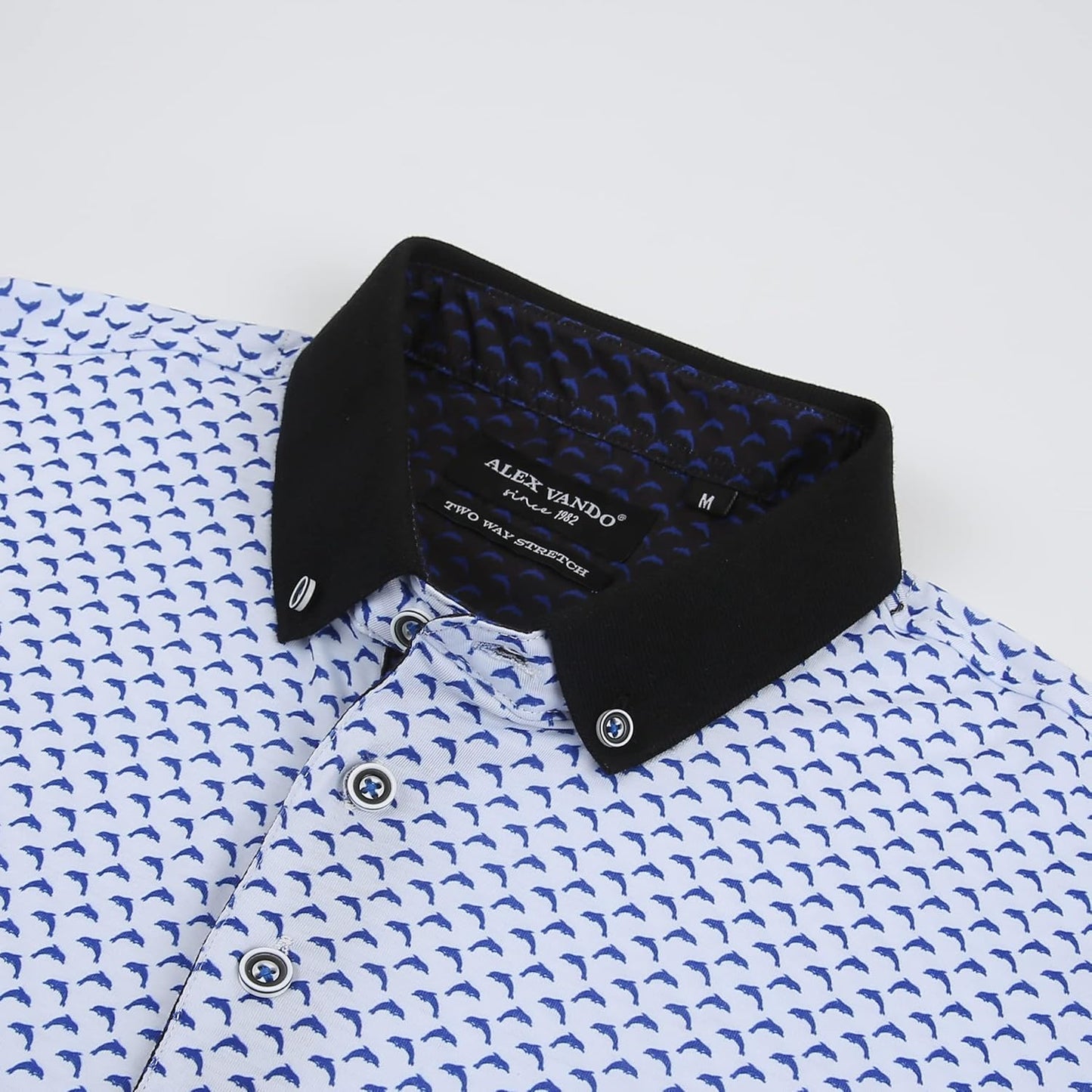 Alex Vando Mens Polo Shirts Short Sleeve Regular Fit Fashion Designed Shirt