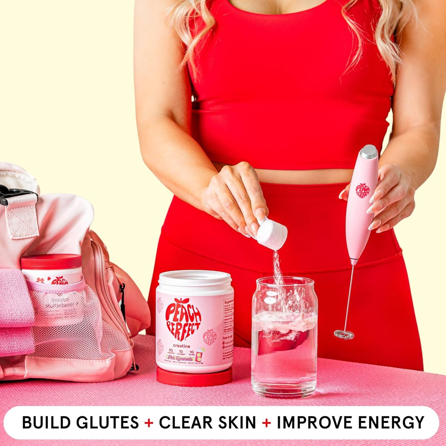 Creatine for Women Booty Gain, Muscle Builder, Energy Boost, Pink Lemonade, Cognition Aid | Collagen, BCAA, Lean Muscle, Vegan Monohydrate Micronized Powder, Alt Creapure,30 Ser