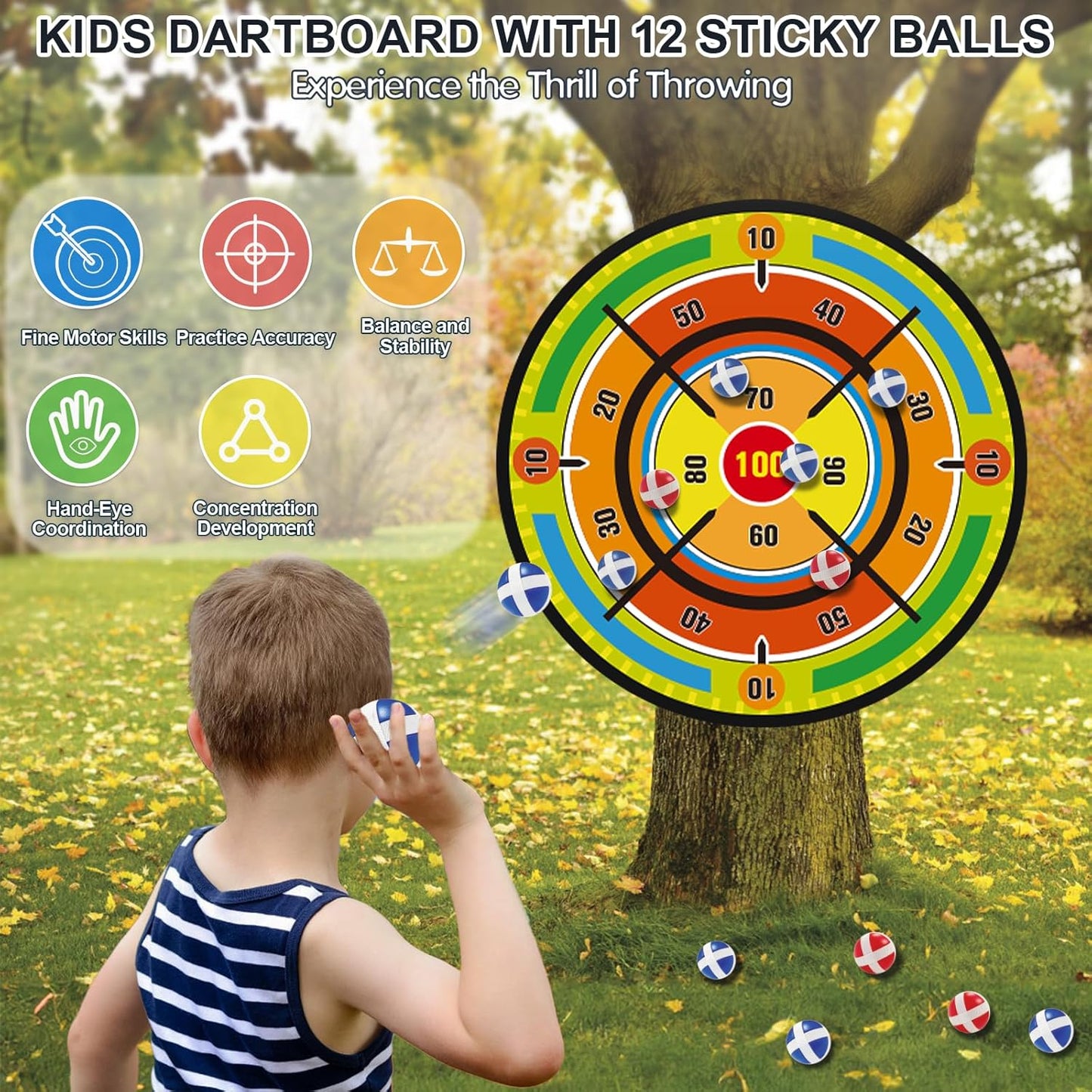 2 Pack Bow and Arrow Set with 29in Large Dart Board, LED Light Up Archery Set for Kids with 20 Suction Cup Arrows&12 Sticky Balls Standing Target Indoor Outdoor Toys Must Have for Boys Girls 3-12 yo