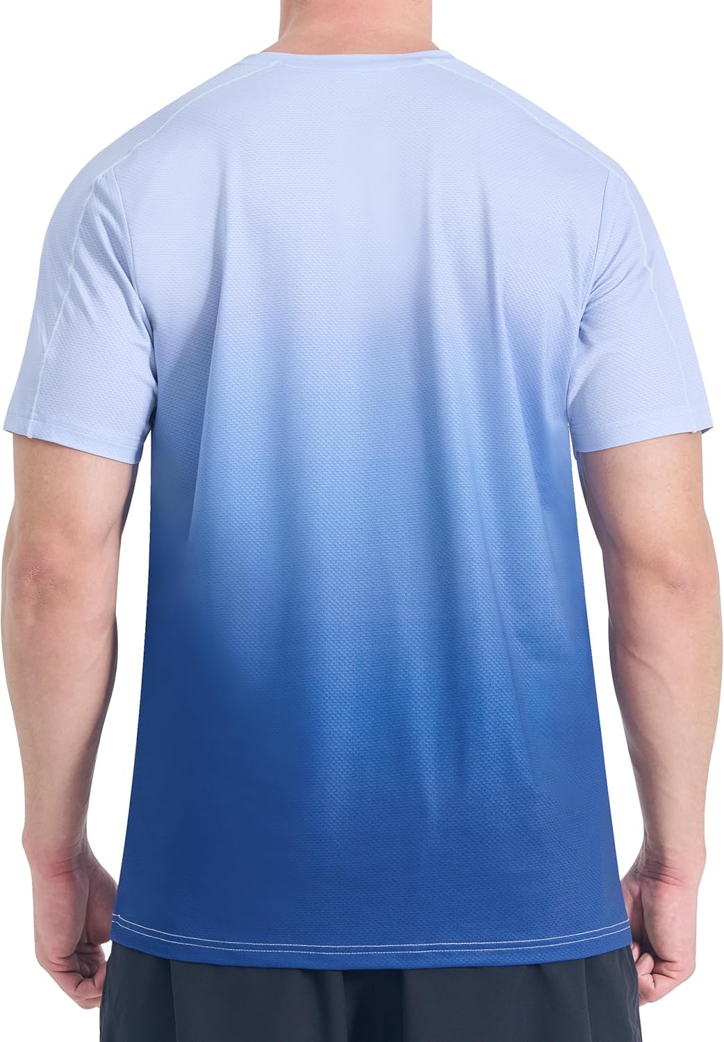 EZRUN Men's Lightweight Short Sleeve T-Shirt Quick Dry Workout Running Athletic Swim Shirts Fishing Rash Guard