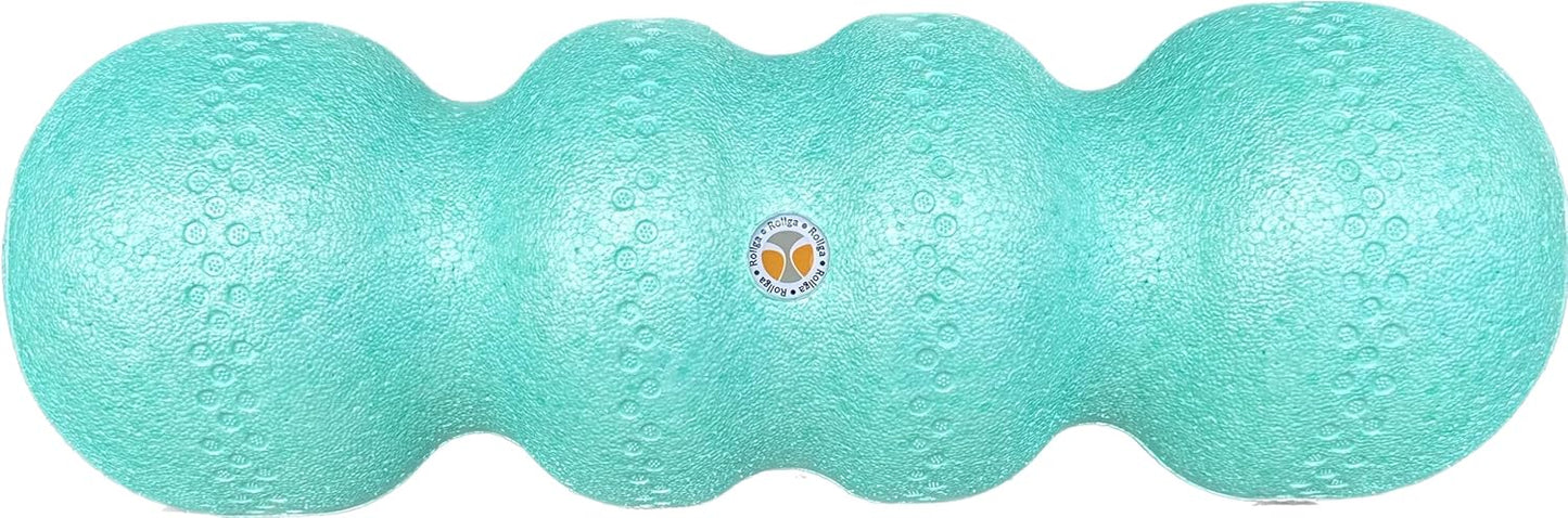 Rollga - The Better Foam Roller for Physical Therapy. Deep Tissue Massage Roller for Muscle Recovery, Back Pain Relief & Flexibility. Yoga & Pilates Exercise Roller. Beginner & Athlete Approved.