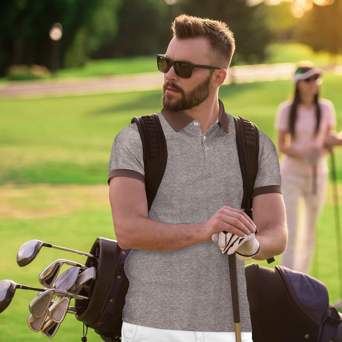 Mio Marino Golf Polo Shirts for Men - Dry Fit - Ultra-Thin Breathable Fabric