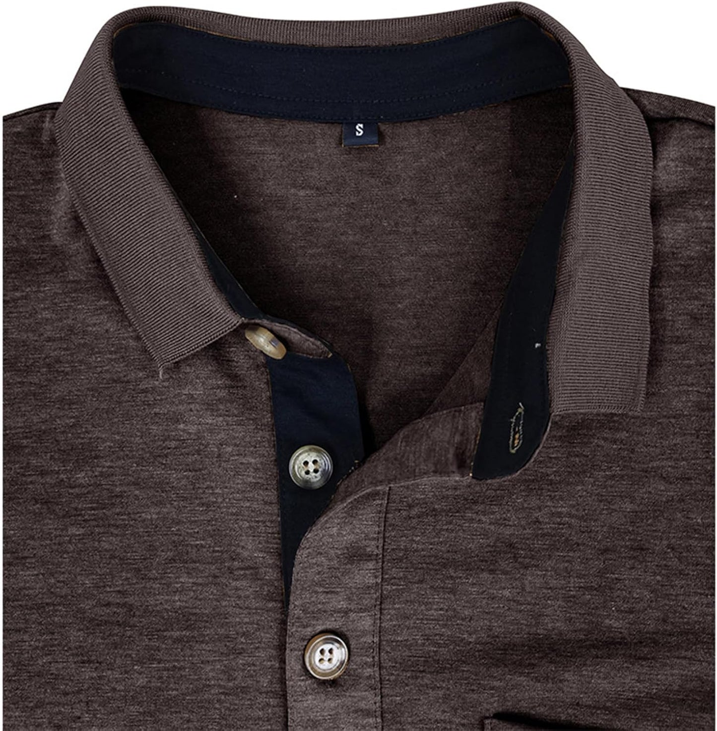 SEGANUP Men's Fashion Polo Shirts Short Sleeve Casual Cotton Golf Shirts Moisture Wicking Polo Shirt with Pocket