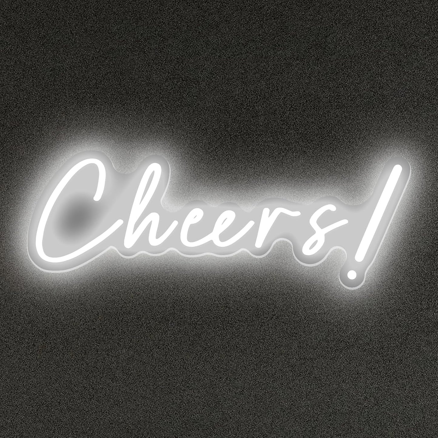 Cheers Neon Signs Cheer Sign for Bar Light Sign for Wall Decor USB Powered Neon Sign for Bar Club Gaming Room Home Birthday Party Decor Sign Gift White (18.5 * 6.69in)