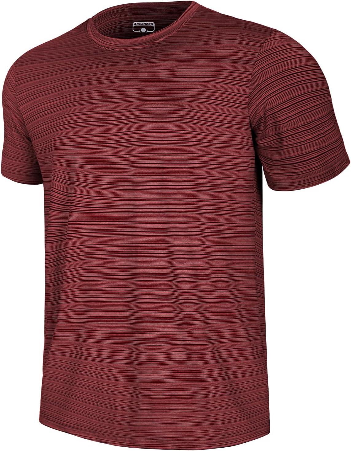 GEMYSE Men's Running Short Sleeve Shirt Sun Protection Quick Dry Moisture Wicking T-Shirts UPF 50+ for Workout
