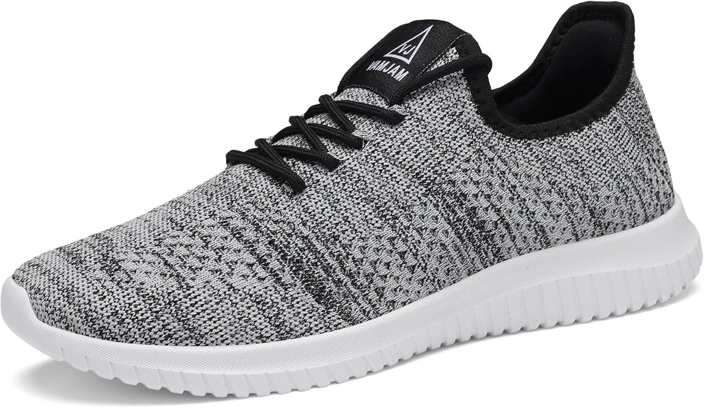VAMJAM Men's Running Shoes Ultra Lightweight Breathable Walking Shoes Non Slip Athletic Fashion Sneakers Mesh Workout Casual Sports Shoes