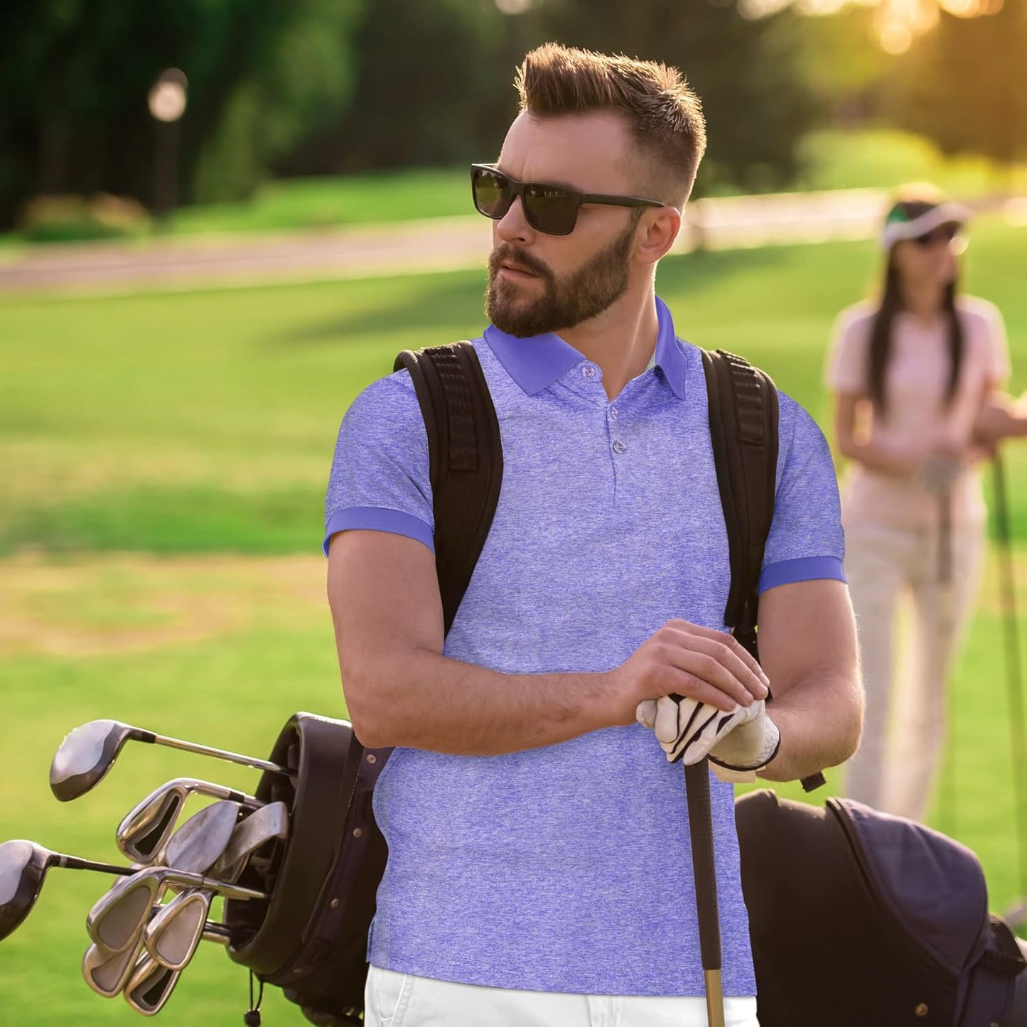 Mio Marino Golf Polo Shirts for Men - Dry Fit - Ultra-Thin Breathable Fabric